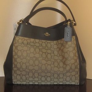 Coach Lexy F27579 Signature Jacquard shoulder bag